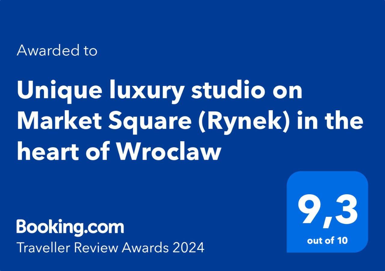 Unique Luxury Studio On Market Square Apartment Wroclaw Bagian luar foto